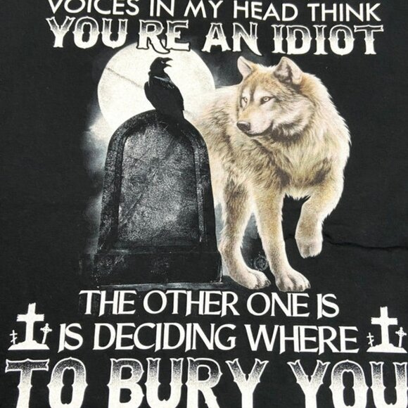 "Four Out of the Five Voices..." Adult XL NOS Black T-Shirt - Picture 2 of 5